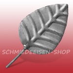 Rosenblatt mit Stiel - Stahldraht, Stahlblech - verschiedene Größen