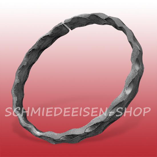 Zier-Ringe - Flachstahl 12 x 6 mm, kantengehämmert - verschiedene Durchmesser