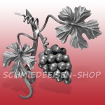 Wein-Ast mit Traube, 2 Blättern und Zweigen - 250 x 330 mm - rechte Seite